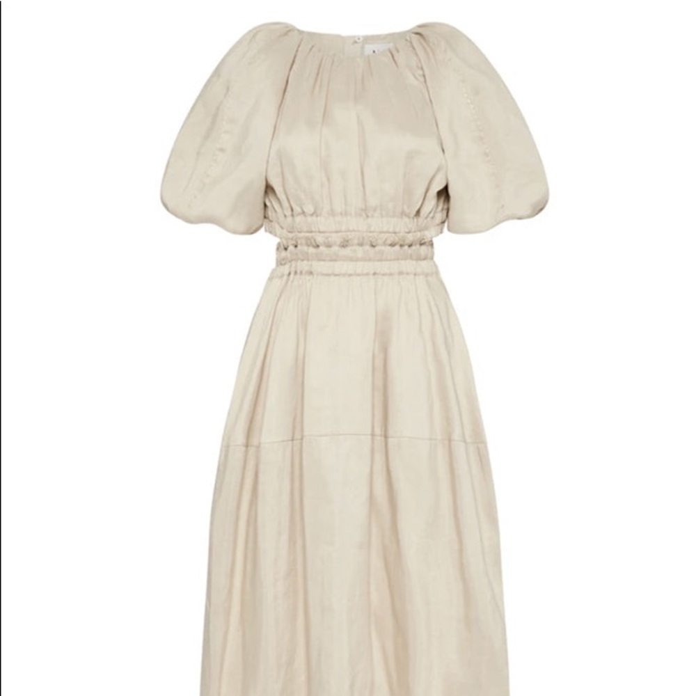 AJE Euphoria Cut Out Dress Stone • Size 8 • RRP $625 - Picture 7 of 16